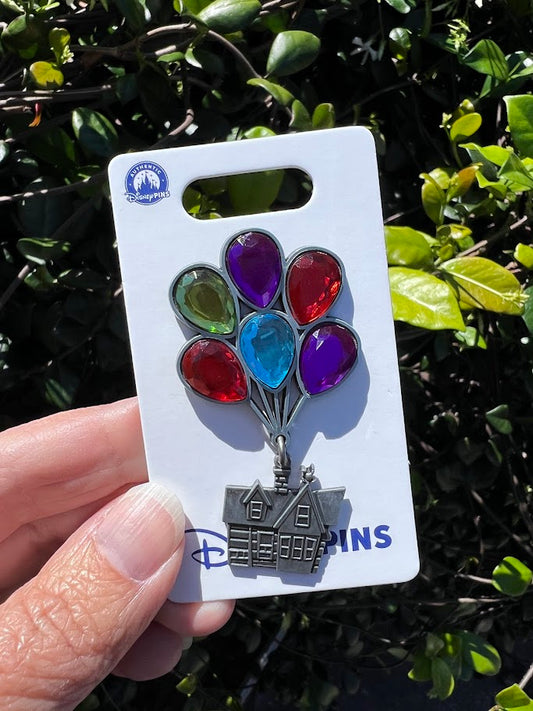 Jeweled Up Balloon House Disney Pin