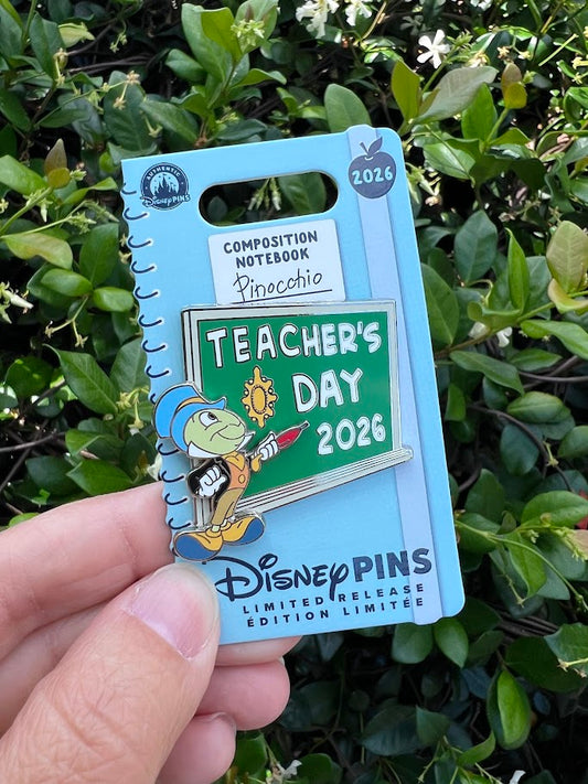 Jiminy Cricket Teacher's Day 2026 Limited Release Disney Pin