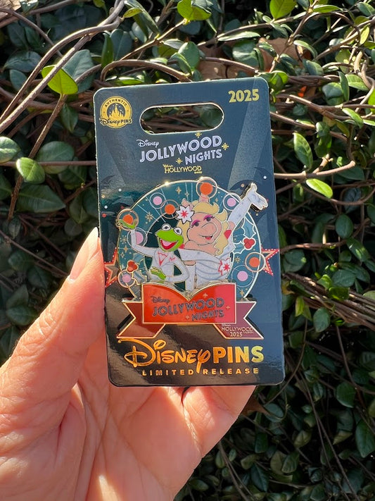 Kermit & Miss Piggy Jollywood Nights Limited Release Disney Pin