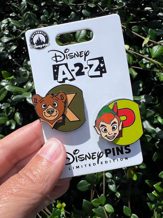 Koda & Peter Pan A-2-Z Disney Pin Set