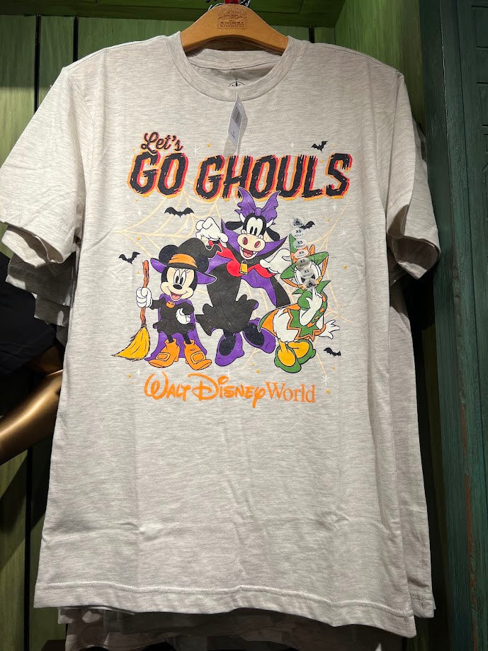 Let's Go Ghouls Minnie Clarabelle & Daisy Halloween Adult T-Shirt