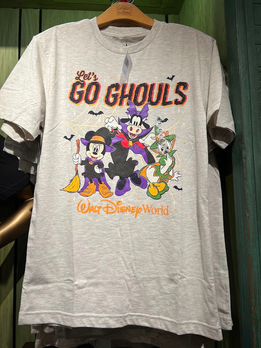 Let's Go Ghouls Minnie Clarabelle & Daisy Halloween Adult T-Shirt