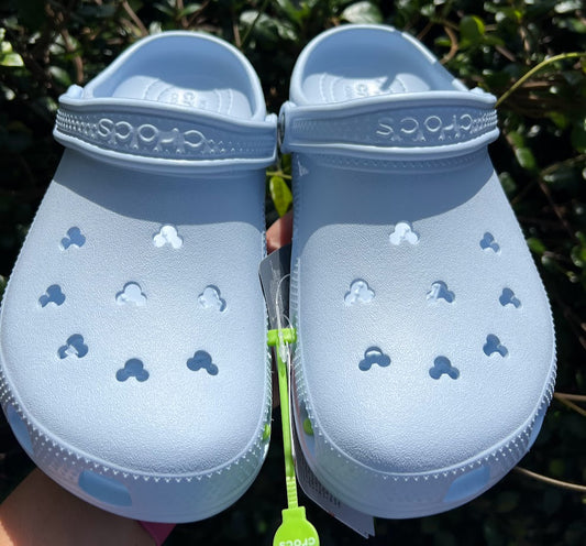 Light Blue Mickey Icon Adult Disney Crocs M7/W9