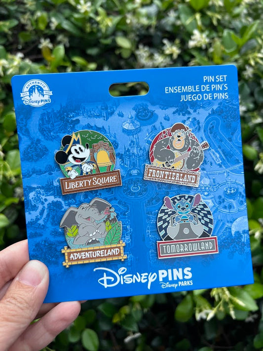 Magic Kingdom Lands Disney Pin Set