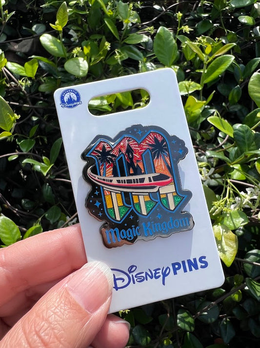 Magic Kingdom Monorail Glitter Disney Pin