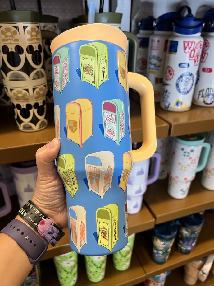 Magic Kingdom Trash Cans Metal Tumbler 40 oz.