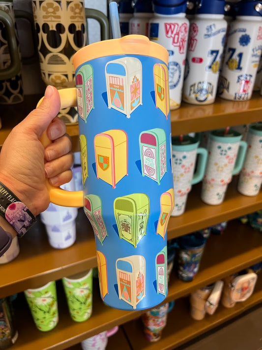 Magic Kingdom Trash Cans Metal Tumbler 40 oz.