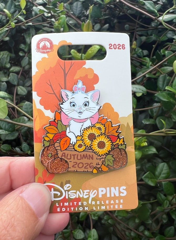 Marie Autumn 2026 Limited Release Disney Pin