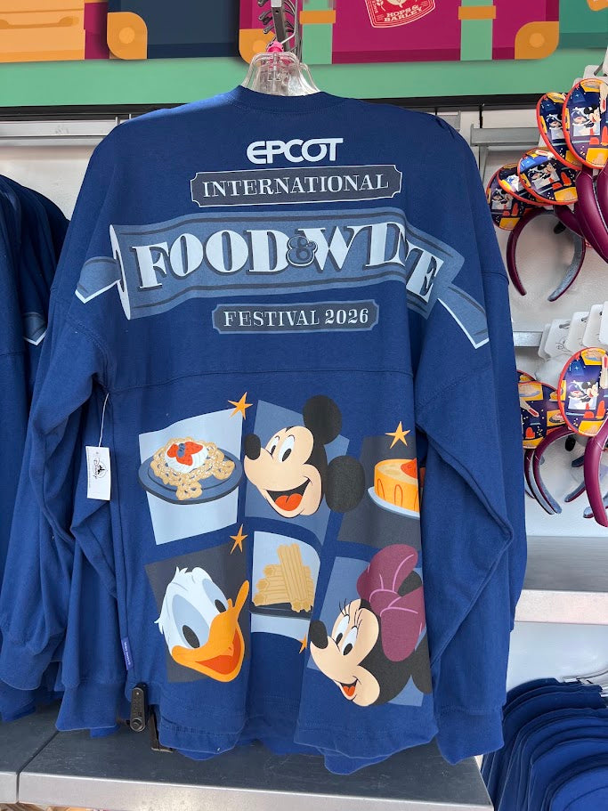 Mickey & Friends 2026 Epcot Food & Wine Festival Adult Spirit Jersey