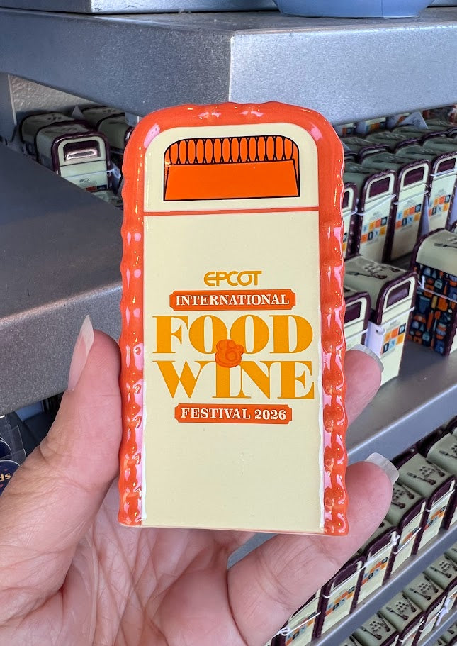 Mickey & Friends 2026 Epcot Food & Wine Festival Trash Can Shaker