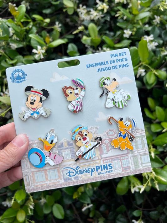 Mickey & Friends Dapper Dan Disney Pin Set