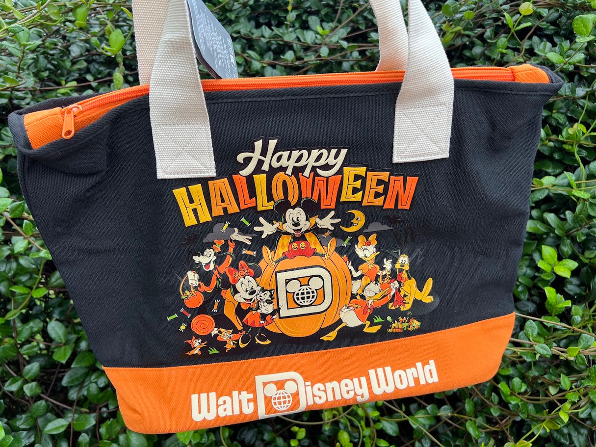 Mickey & Friends Happy Halloween Walt Disney World Zippered Tote