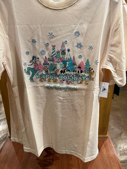 Mickey & Friends Happy Holidays Walt Disney World T-Shirt