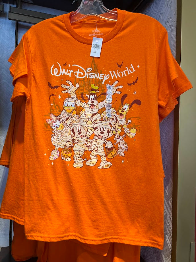 Mickey & Friends Mummies Walt Disney World Halloween Adult T-Shirt