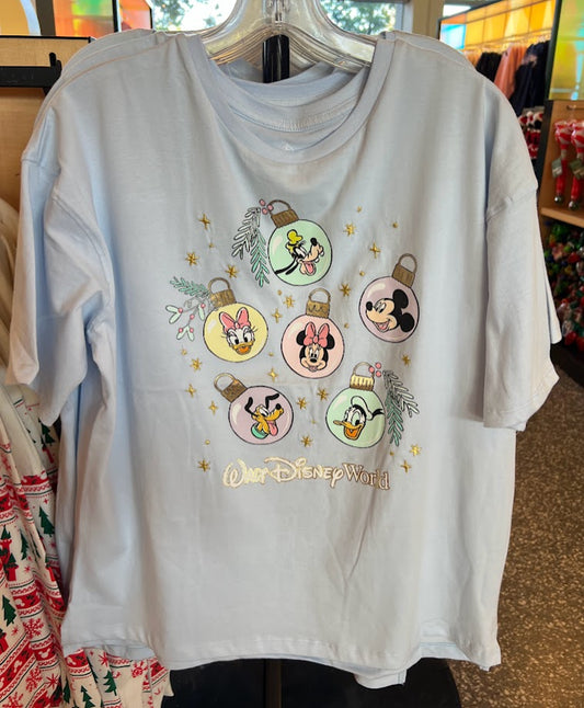 Mickey & Friends Ornaments Christmas Adult T-Shirt