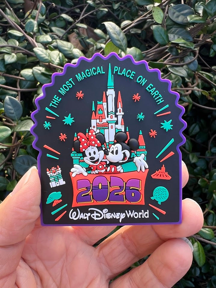 Mickey & Minnie 2026 Walt Disney World Magnet