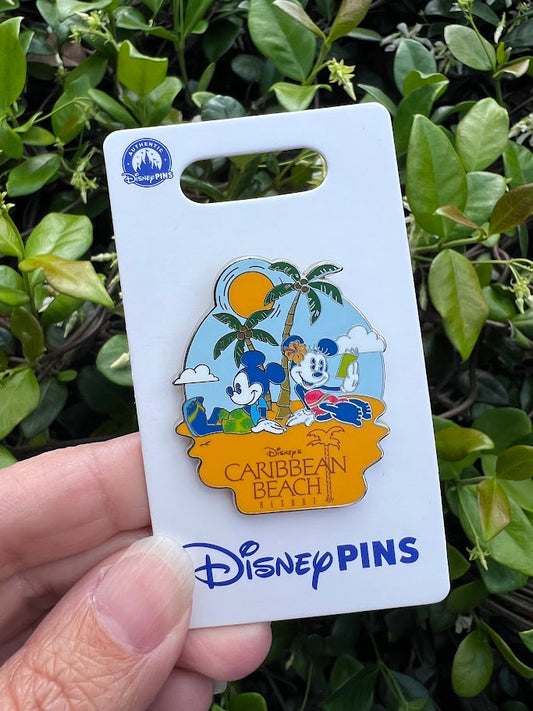 Mickey & Minnie Caribbean Beach Resort Disney Pin