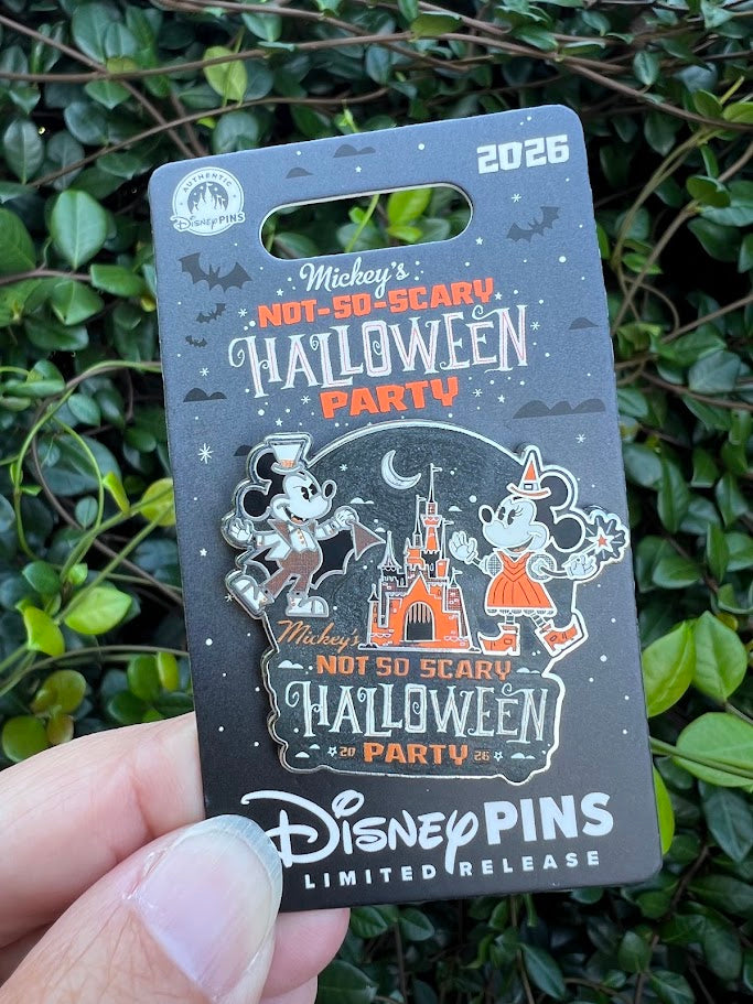 Mickey & Minnie 2026 Mickey's Not So Scary Halloween Party Logo Disney Pin
