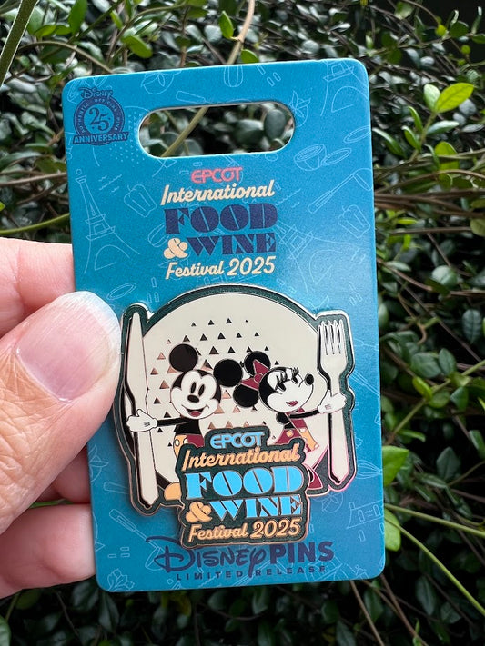 Mickey & Minnie Mouse 2025 Epcot Food & Wine Festival Limited Release Disney Pin