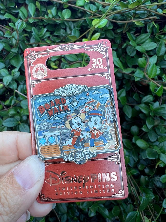 Mickey & Minnie Mouse Boardwalk Resort 30th Anniversary Disney Pin