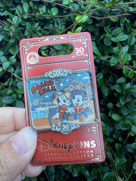 Mickey & Minnie Mouse Boardwalk Resort 30th Anniversary Disney Pin
