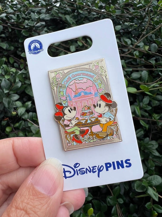 Mickey & Minnie Cafe Gourmand France Pavilion Epcot World Showcase Disney Pin