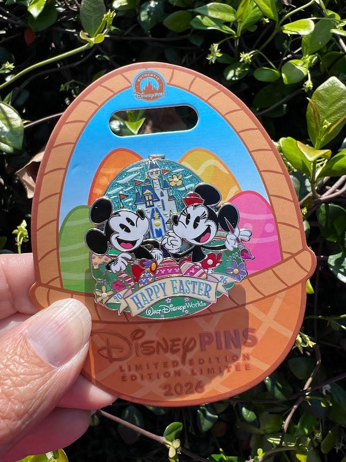 Mickey & Minnie Mouse Happy Easter 2026 Limited Edition Disney Pin