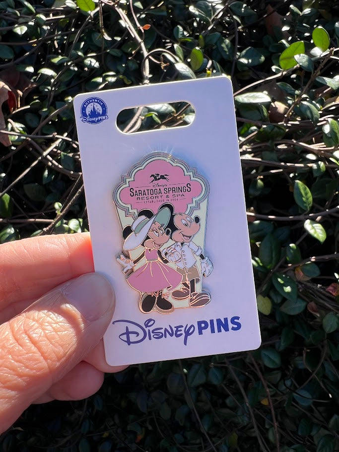 Mickey & Minnie Mouse Saratoga Springs Resort Disney Pin