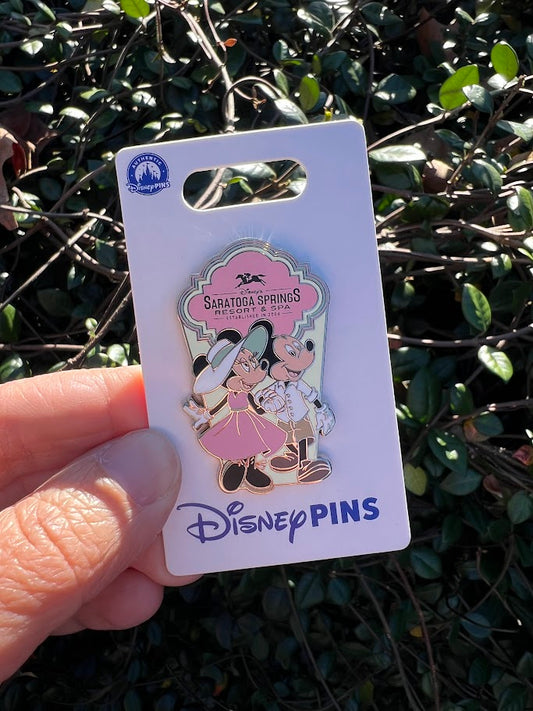 Mickey & Minnie Mouse Saratoga Springs Resort Disney Pin