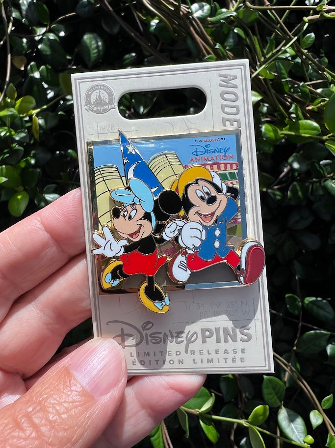 Mickey & Minnie The Magic of Disney Animation Limited Release Disney Pin