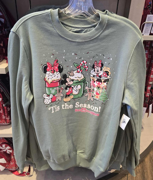 Mickey & Minnie Tis the Season Walt Disney World Adult Christmas Sweatshirt