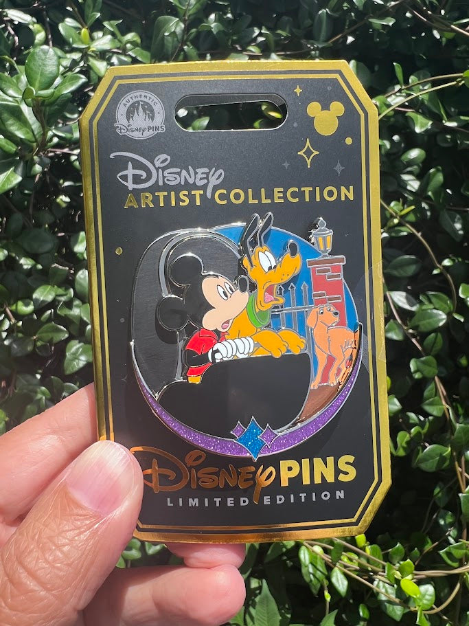 Mickey & Pluto Haunted Mansion Artist Collection Disney Pin