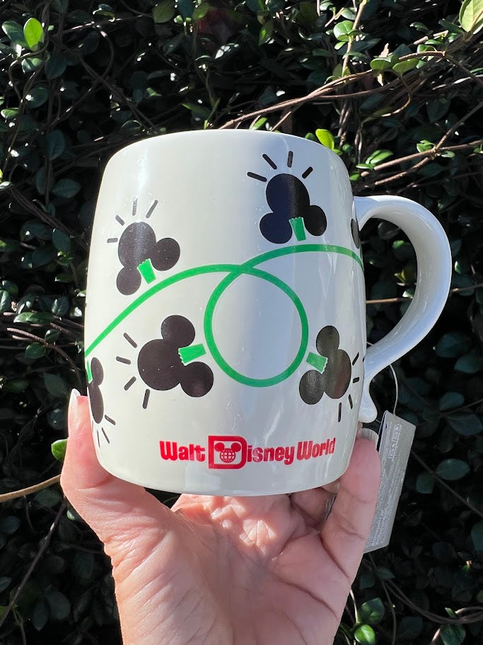 Mickey Icon Christmas Lights Walt Disney World Color Changing Mug 15 oz