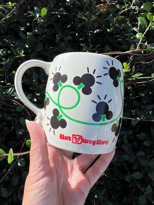 Mickey Icon Christmas Lights Walt Disney World Color Changing Mug 15 oz