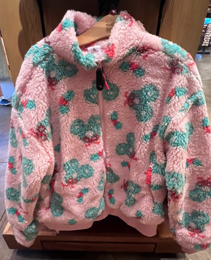 Mickey Icon Christmas Wreath Sherpa Jacket