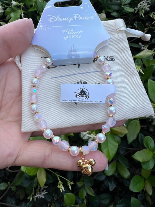 Mickey Icon Little Words Project Beaded Disney Bracelet