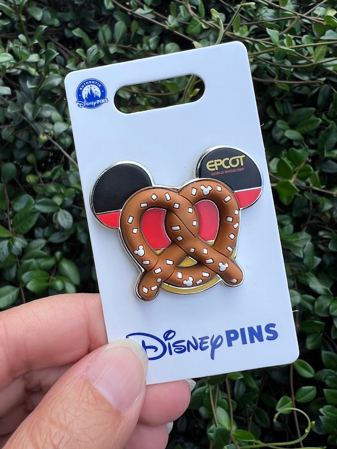 Mickey Icon Pretzel Germany Pavilion Epcot World Showcase Disney Pin