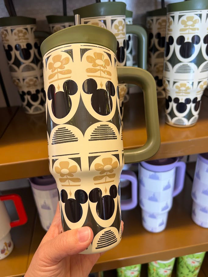 Mickey Icons & Flowers Disney Parks Tumbler 30 oz.