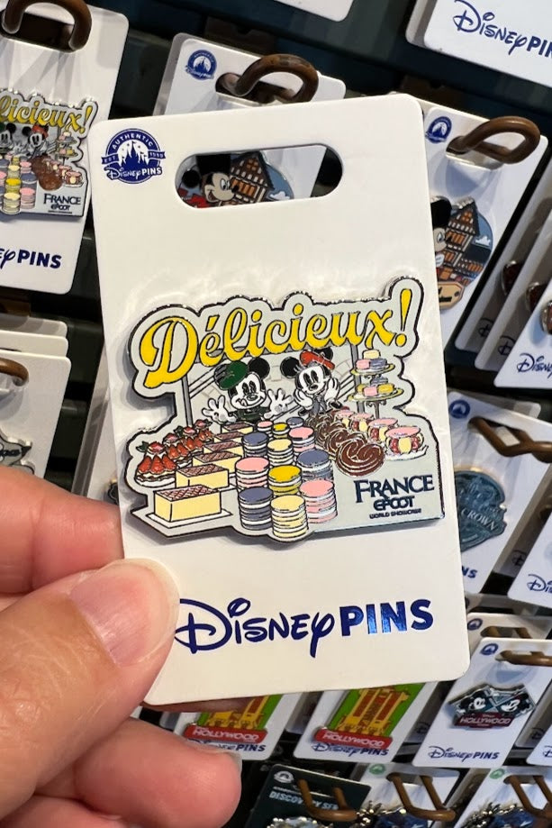 Mickey & Minnie Pastries France Pavilion Epcot World Showcase Disney Pin