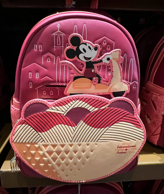 Mickey Mouse 2025 Epcot Food & Wine Festival Loungefly Disney Mini Backpack