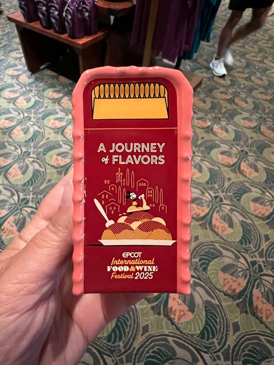 Mickey & Friends 2025 Epcot Food & Wine Festival Trash Can Salt Pepper Shaker