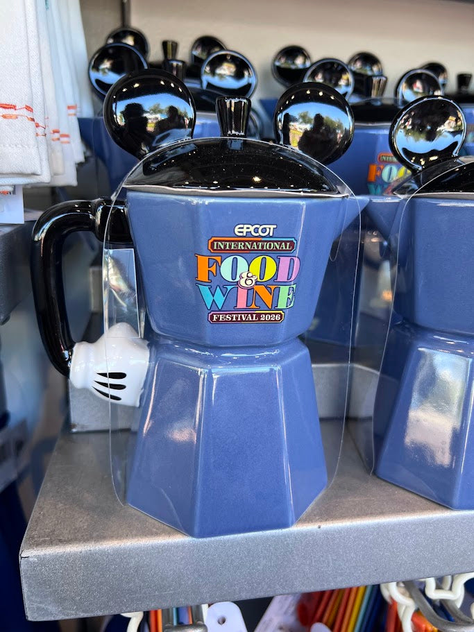 Mickey Mouse 2026 Epcot Food & Wine Festival Coffee Pot