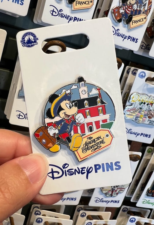 Mickey Mouse American Adventure Pavilion Epcot World Showcase Disney Pin