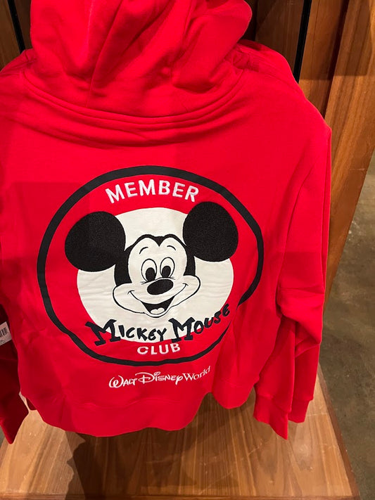 Mickey Mouse Club 70th Anniversary Zippered Adult Hoodie