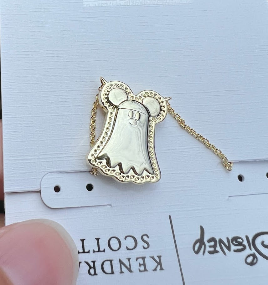 Mickey Mouse Cutie Ghost Kendra Scott Necklace