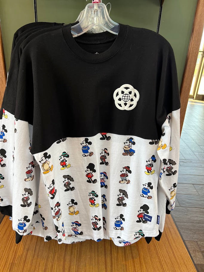 Mickey Mouse Epcot World Showcase Adult Spirit Jersey
