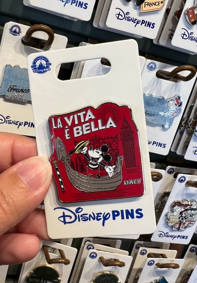 Mickey Mouse La Vita E Bella Italy Pavilion Epcot World Showcase Disney Pin