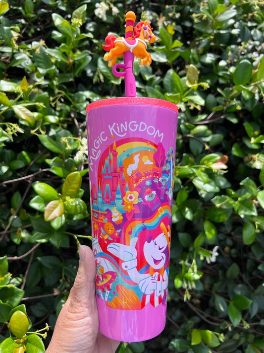 Mickey Mouse Magic Kingdom Metal Starbucks Tumbler 24 oz