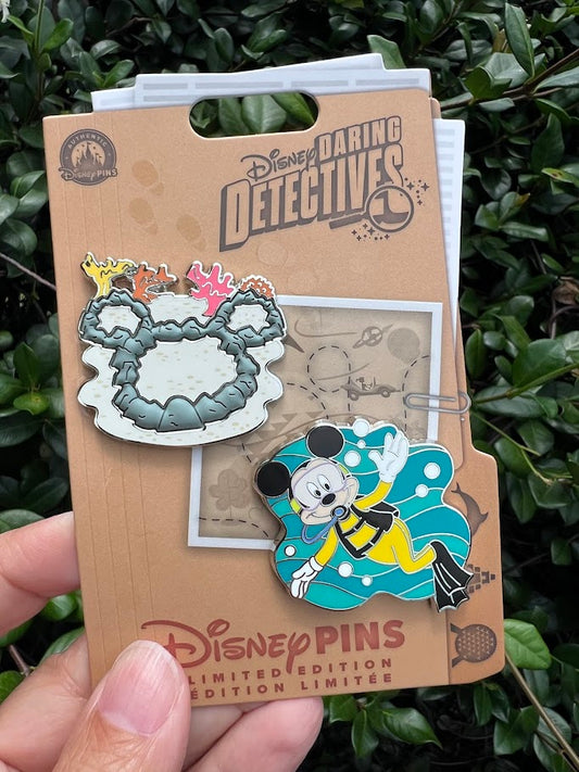 Mickey Mouse Sea Base Alpha Daring Detectives Limited Edition Pin Set