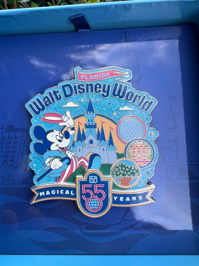 Mickey Mouse Walt Disney World 55th Anniversary Mini Jumbo Disney Pin